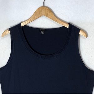 Talbots Ruched Neck Summer Tank Top